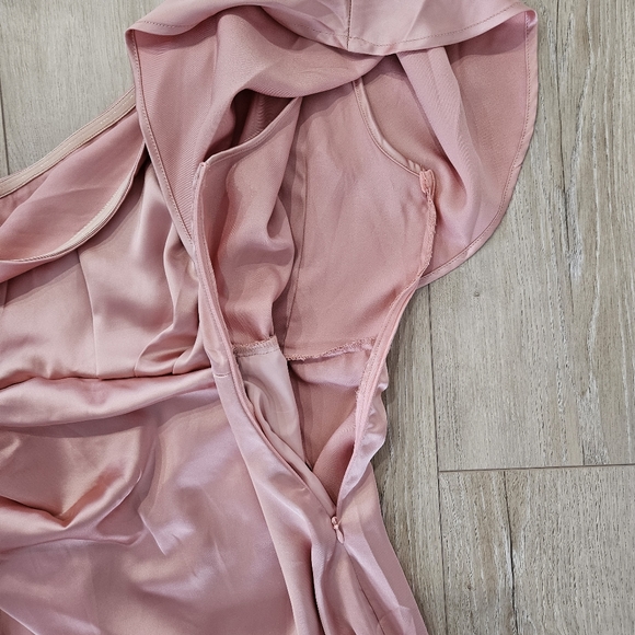 Cupshe NWT, One Shoulder Dress, Blush Pink, Size Small - Picture 8 of 16